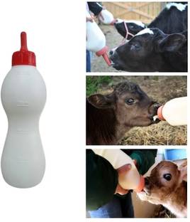 Bethlehem Bethlehem Calf Milk Feeding Bottle with Food Grade Quality Nipple 2 Litre Feeding Cloak
