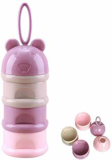 Mini Baby 3 Layer Cute Bear Portable Baby Food Milk Powder Storage Box Bottle Container  - PP