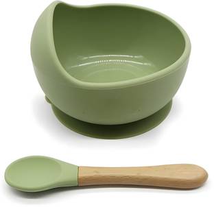 Housify Silicone Baby Feeding Bowl with Spoon | Suction Bowl, Microwave Safe & BPA-Free  - SILICONE