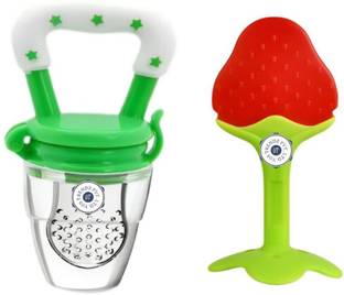 YOS TRENDZ green fruit feeder,teether  - Silicone