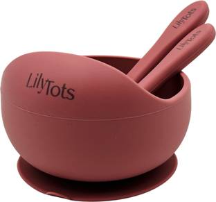 LilyTots Strong Suction Bowl for Babies - Mess-Free, Easy-Clean - Fun Mealtime Companion  - Silicone