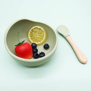 NAYOPI Silicone Baby Feeding Bowl & Spoon Set,Suction Baby Bowl  - silicone