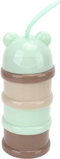 TINNY TOTS Baby Milk Powder Cerelac Food Storage Dispenser Container 3 Compartment BPA Free  - PP Plastic
