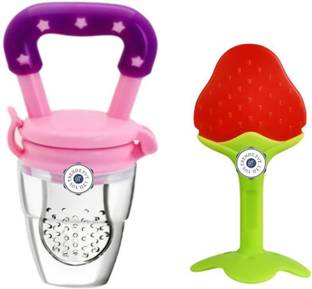 YOS TRENDZ pink fruit feeder,teether  - Silicone