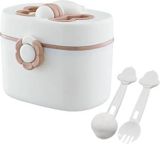 justone choice Baby Formula Milk Powder Dispenser with Scoop & Fork for Travel  - Plastic