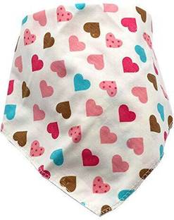 EITHEO Baby Apron Bibs Cotton Baby Neck Cloth Feeding Scarf Reusuable Washable 0-24 M  - baby soft cotton