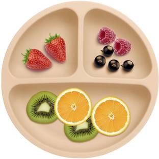 PEEPER PEE_4P_CRM  - Silicone Baby Feeding 4-Suction Plate