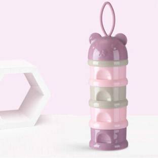 Happy Baby Eco Friendly BPA-Free 4 Layers Powder Baby Food-Storage Container Multi-Storage Portable Spill Proof Tiffin Box  - plastic