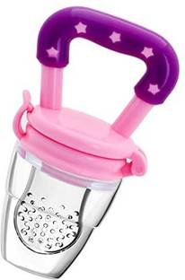 Manu Hut Baby Fruit Nibbler & Silicone Teether for 3 -24 M Baby - silicone  - Silicone, Plastic