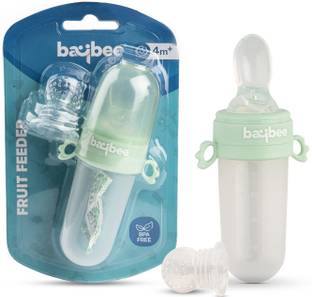baybee Silicone Baby Food Feeder with Soft Spoon, Fruits Feeder with Pacifier Nibbler  - Silicone