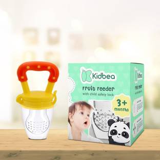 KIdbea Silicone Food/Fruit Nibbler with Extra Mesh, Soft Pacifier Feeder