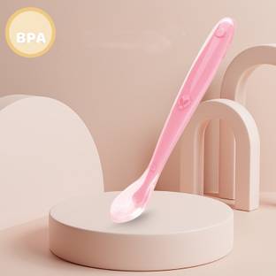 Honey Boo Silicone Baby Self Feeding Spoon with Ultra Soft Tip 4 M+  - Silicone
