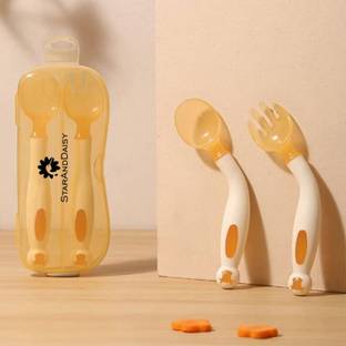 StarAndDaisy Silicone Spoon for Baby and Kids Microwavasher BPA Free Safe  - Silicon