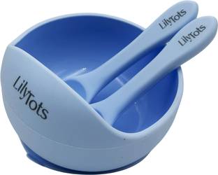 LilyTots Strong Suction Bowl for Babies - Mess-Free, Easy-Clean - Fun Mealtime Companion  - Silicone