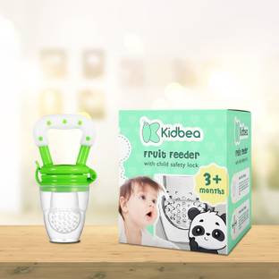 KIdbea Silicone Food/Fruit Nibbler with Extra Mesh, Soft Pacifier Feeder