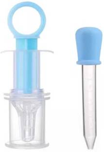 Mini Baby 2pcs baby 5ml baby dropper 10ml Anti-choking soft silicone medicine feeder  - SILICON