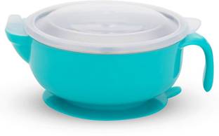 BLLUEX Baby Feeding Steel Bowl 300 Ml  - plastic, stainless steel