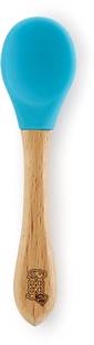 Beebaby Nurture Bambu Wooden Silicone Baby Feeding Spoon. 100% BPA Free.  - Wooden Handle, Silicone Tip