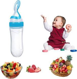 SuperStar Store Urban Baby Spoon Feeder Easy terilize & Travel - Silicone (Pink)  - Silicone