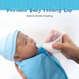 Ami Polymer Silicone Baby Feeding Cup  - Medical Grade Silicone - 45 ml., Reusable