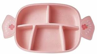 STHITI Kids Candy Shaped Separated Plates | 5 Compartment Plate Set  - Polypropylene