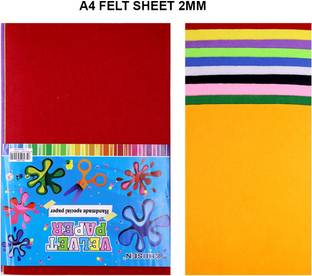 Vintager A4 Size Colourful Felt Craft Sheet For Handmade Arts Crafts 2MM Felt Sheet