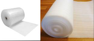 Pack Safe Bubble Wrap Roll and Foam Sheet 3mm Combo Set For Packing & Crafting Security Bag