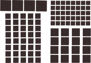 Store2508 Self Adhesive 100 Pcs Square Felt Pads Non-Skid Floor Protector Furniture Pad Felt Sheet