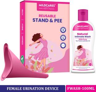 Mildcares Stand and Pee With Natural Intimate Hygiene Wash Reusable Female Urination Device