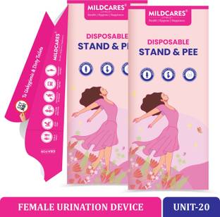Gynocup Disposable Stand & Pee Female Urination Device (20 Funnels) Disposable Female Urination Device