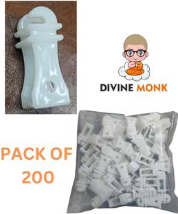 divine Monk insulator white heavy material pack of 200 pcs Polypropylene Fence Post