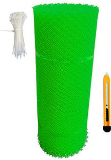 GreenLife TREE GUARD,BIRD NET 5 FEET HEIGHT X 6 FEET LENGTH WITH 50 TIE & 1 CUTTER GREEN Plastic Fence Post