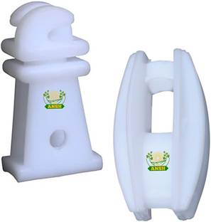 ANSH EXIM Insulator for Solar Energizer and Zatka Machine (Pack of 100) Polypropylene Fence Post
