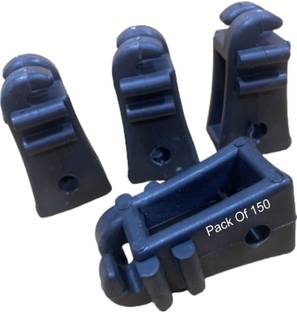 Uttam Reel Insulators For Electric Fence Use In Garden, Farm (Black) (Pack Of 150) Plastic Fence Post