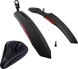 vyzoe Bicycle Mudguard ron Fitting With Cycle Seat Cover Clip-on Front & Rear Fender Clip-on Front & Rear Fender