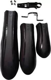 NSV Bicycle Mudguard Fat Tyre Clip-on Front & Full Length Front & Rear (Black) Clip-on Front & Rear Fender