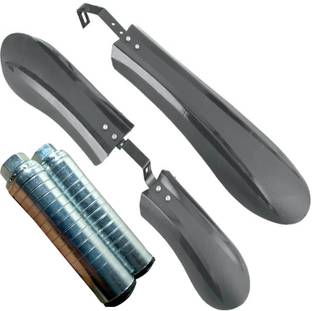 NSV Front & Rear Fat tyre Bicycle Mudguard With Cycle Side Footrest Full Length Front & Rear Fender