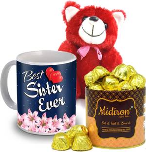 Midiron Birthday/Anniversary/Rakhi IZ19DTSister-41 Ceramic Gift Box