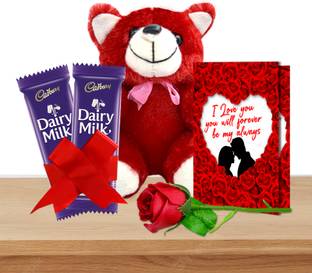 Midiron Gift For Rose Day & Teddy Day | Chocolate Gift Pack For Lover Fiber Gift Box