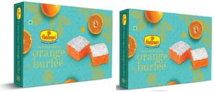 Haldiram's Orange Burfee (Pack of 2) Box