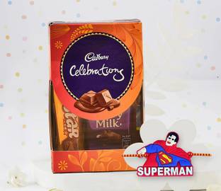 TIED RIBBONS Rakhi for Kids Brother Boys with 1 Chocolate Gift Hamper Assorted Gift Box