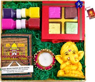 MANTOUSS Diwali gift hampers/diwali gift items for corporate/diwali gift items Wooden, Paper, Cotton, Cast Iron Gift Box