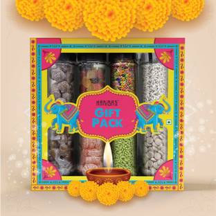 HARIBAS Gift Hamper Ideal for Rakhi Diwali Christmas New Year Valentine Holi Etc. Assorted Gift Box
