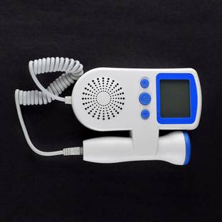 Dishan Fetal Doppler Portable Handheld Baby Heart Rate Detection Monitoring Blue Fetal Doppler