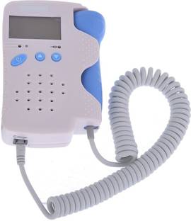 SWADESI BY MCP Fetal Doppler Baby Heart Beat Monitor Baby Fetal Sound Detector Backlight LCD White, Blue Fetal Doppler