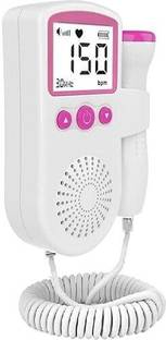MCP Portable Handheld Fetal Heartbeat Doppler Baby Heart Rate Detection Pink Fetal Doppler