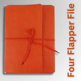 NEELGAGAN Cloth Four Flapper File (Cloth) (25.5 cm x 34.5 cm)
