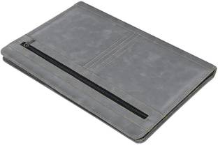 NISUN PU Leather 4 Ring Professional File Folder for Documents Certificates, Conference Folder with 20 Leaf's