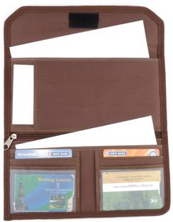 ASRAW Nylon Ergonomic Style Multi pocket Document Holder Vehicle Organiser For Two Wheeler/Three Wheeler/ Car Documents