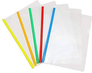 Greeshma Plastic Sliding Plastic File Transparent A4 Size File Folder